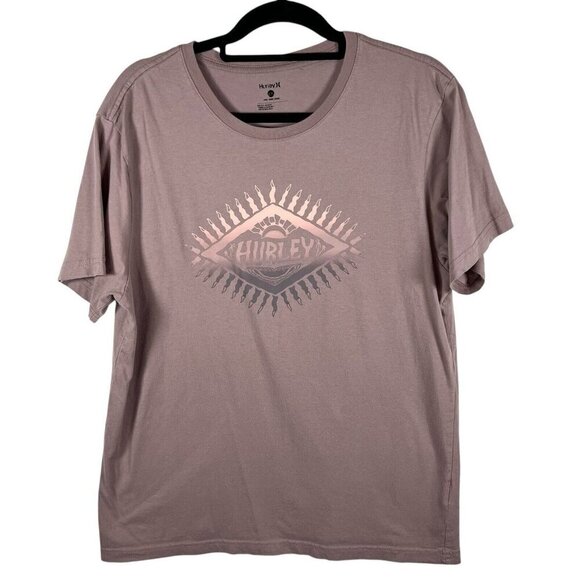 Hurley Shirt Adult Large Purple Short Sleeve Surfing Brand Graphic Tee Casual - Picture 1 of 12